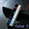 Simpatico accendino USB colorato Più modelli di colore Design innovativo Ricarica ciclica per pipa da fumo per bong per sigarette Usi multipli Alta qualità