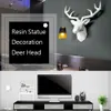 3D Deer Head Sculpture Sculpture Home Decoration Accessories هندسة Deer Head Abstract Sculpture Room Decor Resin Resin Deer Statue T200330