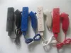 5가지 색상 2 in 1 리테일 내장 모션 플러스 리모콘 및 Nintendo Wii 게임용 Nunchuck 컨트롤러 100% 호환 25pcs DHL