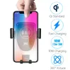 Caricabatterie wireless per auto da 10 W Qi Fast Charge Car Mount Supporto per telefono con presa d'aria per iPhone Samsung Tutti i dispositivi con scatola al dettaglio