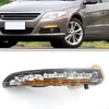 2PCS LED voiture Feux de jour pour Volkswagen Passat CC 2009 2010 2011 2012 DRL 12V lampe antibrouillard avec clignotants