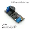Cultive K202 + R503 DC12V Indicador de bajo consumo de consumo de energía Tablero de control de acceso de huellas dactilares capacitivos