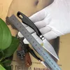 Small Damascus Fixed Blades Kitchen Knife VG10-Damascus Steel Blade Ebony Handle Fruit Knives With Leather Sheath