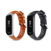 Correa de reloj de cuero para Xiaomi Mi Band 3/4 reloj inteligente pulsera de repuesto correa de reloj para MiBand 4 correas