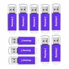 컴퓨터 노트북을위한 다채로운 10PCS / LOT 16 기가 바이트 USB 2.0 플래시 드라이브 사각형 플래시 메모리 스틱 엄지 저장 Pendrives 프로모션 선물