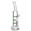 Glass Bong Water Pipes Hookahs Smoking Accessories Recycler Dab Rigs Downstem Perc Oil Rig Percolator With 18mm Bowl