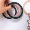 Bangle Keyring Silicone Wristlet Keychain Bracelet Key Ring Round Key Holder Sports Girls Gift Fashion Jewelry 7 Colors DW4178