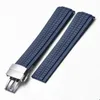 Bracelet en caoutchouc pour PatekPhilippe Aquanaut 5164a 5167a-001 21mm Bracelet en silicone Watchband287E