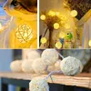 Globe Rattan Ball String Lights Goodia 13,8 Fuß 40 LED Warmweiß Lichterketten für Innen Schlafzimmer Hochzeit Urlaub Weihnachtsbaum Party