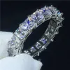 Choucong Charm pierścionek przyrzeczenia księżniczka cut 5A cyrkon Cz 925 Sterling Silver pierścionki zaręczynowe obrączka dla kobiet biżuteria dla nowożeńców