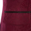 Bourgondië paisley heren bruiloft smoking zwarte reversbruidegom groomsmen smoking man blazers jas uitstekende 2 stuk pakken (jas + broek + stropdas) 1455