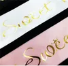 Sashes Gilding Monolayer Sardine Cloth Birthday Party Decoration Shoulder Strap Sweet 16 Years Old Etiquette Belt 3rk p1