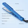 Professional Titanium Flat Iron Hair Straightener Instant Heating Adjustable Straightening Iron Steamer Hair Styling Tool Black2288466