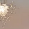 Lampa Ręcznie Dmuchane Szkło Wisiorek Światła Art Deco Nowoczesne Żyrandole LED Sypialnia Home Decoration Lampy Wyczyść Kolor Eleganckie Ślubne Oprawy