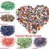 20 kleuren natuurlijke kristal diy kralen jade gemengde stenen tuimelde chips verpletterde steen genezing kristal sieraden maken huis decoratie 30g