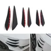 6PCS Universal Black Gloss Styling Akcesoria Auto przednie zderzak guma gumowa płetwa splitter spoiler canard valence body car tunin1721179