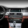 BMW F10 F11 5 시리즈 내부 트림 카본 파이버 자동차 CD 제어판 스티커 AC CD 패널 프레임 액세서리 520i 525i