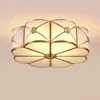 Moderne LED-Deckenleuchten Foyer Kupfer Lamparas de Techo Vintage E27 Lampe Decke für Wohnzimmer Schlafzimmer Hauptbeleuchtung