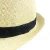 Stingy Brim Hats Summer Solid Straw Hat For Women And Man Beach Fedoras Casual Panama Sun Jazz Caps 6 Colors 60cm1253Q