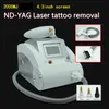 Ny bärbar 2000mj 532nm 1064nm 1320nm Tatuering Borttagning Svart docka Q Switch Nd Yag Laser Skin Whiten Beauty Salon Machine