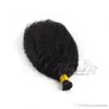 VMAE Malaysian Remy Virgin I Suped предварительно связано 100 г кератиновой палочки тела волна корпуса AFRO kinky вьющиеся прямые 4A 4B 4C наращивания волос