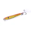 HENGJIA Metal fishing lure Lead bait 5.7cm 10.8g Artificial Pesca Tackle lifelike 3D eyes Laser jig with Treble hook 8#hook