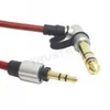 haute qualité Pour Detox Pro Remplacement Stéréo Extension De Voiture AUX Audio Câble 6.5mm et 3.5mm Mâle à Mâle Printemps Câble rouge et noir couleur