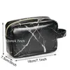 Marmo Pattern Makeup Bag Travel Cosmetic Toilet Case Wash Organizer Storage Custodia per trucco in pelle PU di alta qualità LJJH05