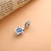 925 Sterling Silver Sommarsamling Murano Glas Sea Turtle Dangle Pendant Charm Bead Passar European Pandora Style Smycken Charm Armband