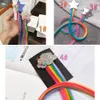 Rainbow Colorful Girl Braided Hair Extension Clip Laser Star Sparkly Cloud Hair Pieces Barrettes Birthday Party Hair Accessories