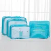 6pcsset Travel Organizer Storage Bags Portable Luggage Organizer Clothes Tidy Pouch Suitcase Packing Cube Case6106046