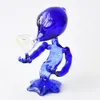 Tubos de fumar vidro alienígena verde / azul / Âmbar disponível acessório de fumo Dab Rig Water Bongs