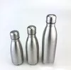 0.35L 0.5L 0.75L كولا زجاجة الفولاذ المقاوم للصدأ كولا شكل زجاجة مياه واحدة طبقة فحم الكوك زجاجة زجاجات المياه في الهواء الطلق
