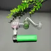 Rura paląca mini hookah szklana bongs kolorowy metalowy kształt klasyczny gorący sprzedaż żabi