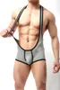 Leotard Mankini Swimsuit Undershirt Men Underwear Spandex Mens Bodysuit Wrestling Suit Singlets Slimming Vest Jumpsuits Male