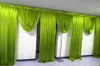 6m breda swags bröllopsstylistdesigner Backdrop Party Curtain Drapes Celebration Stage Performance Bakgrund Satin Drape Wall Drap7996083