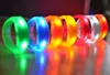 In stock Novelty Lighting Sound Control Led 7 Color Flashing Bracelet Light Up Bangle Wristband Music Activated Night light Club Activity Party Disco