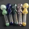 Newest Calabash Glass Oil Burner Pipes Color Changing Pipe Mini Hand Blown Recycler