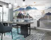Fonds d'écran abstraite de l'arbre Abstrait personnalisé pour salon Chambre à coucher Wall Fond d'écran 3D Sunrise TV Sofa Fond de mur peinture murale