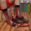 MODA MULAYA Nieuwe Collectie Heren Sokken Mannen 100% Gekamd Katoen Harajuku Novelty Mens Happy Socks Mannelijke Crew Funky Happy Socks for Man