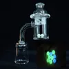 2 pezzi di quarzo Banger Spinning Carb Cap 2 perle terp con 10mm 14mm 18mm maschio femmina chiodo banger spesso per Dab Rig Bong