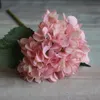 47cm artificiell hortensia blomma huvud falska silke singel real touch hortenseas 8 färger för bröllop centerpieces hemfest dekorativa blommor