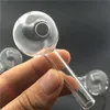 Billigaste Pyrex Glass Oljebrännare Rör Klar 7cm 30mm Ball Glasolja Brännare Klar Stor Tube Glasolja Nagelrör för vatten Bong