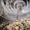 シフォン生地の結婚式の背景シフォンの結婚披露宴の装飾の固体色の布/性能衣服の布地のライニングソフト