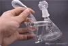 tırnak ve kubbe ile bong Bilimsel tasarım ucuz 14mm erkek downstem Beher Nargile Recycler bonglar Kalın Dip cam