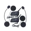 2st 1000m Motorcykelhjälm Intercom Headset med Bluetooth-funktion