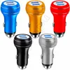 matal 2 usb Car Chargers Hammer Safety Aluminum Alloy Car Charger Auto Power Adapter for iphone Samsung tablet pc mp3