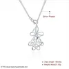 Brand new Tai Chi hang three butterfly sterling silver plate necklace SN043,hot sale fashion 925 silver pendant necklace factory direct sale