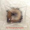 15cm y Raccoon Fur Ball Keychain Real Fur Key Chains Pompom Keychain Pompon Keyring Charm Women Bag Pendant6999075