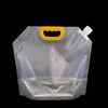 1.5 / 2.5 / 5L stand-up plastic drankje verpakking tas spruit pouch voor bier drank vloeistof sap melk koffie DIY verpakking tas